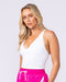 Influence Bra Tank White - Muscle Nation women's tank top, view 4