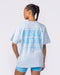 Kick-Start Oversized Tee Bluebell - Muscle Nation women's gym tee, view 5