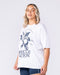 Lemon Squeezy Oversized Tee White - Muscle Nation women's gym tee, view 4