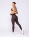Liberty High Rise Ankle Length Leggings Cocoa - Muscle Nation women's leggings, view 5