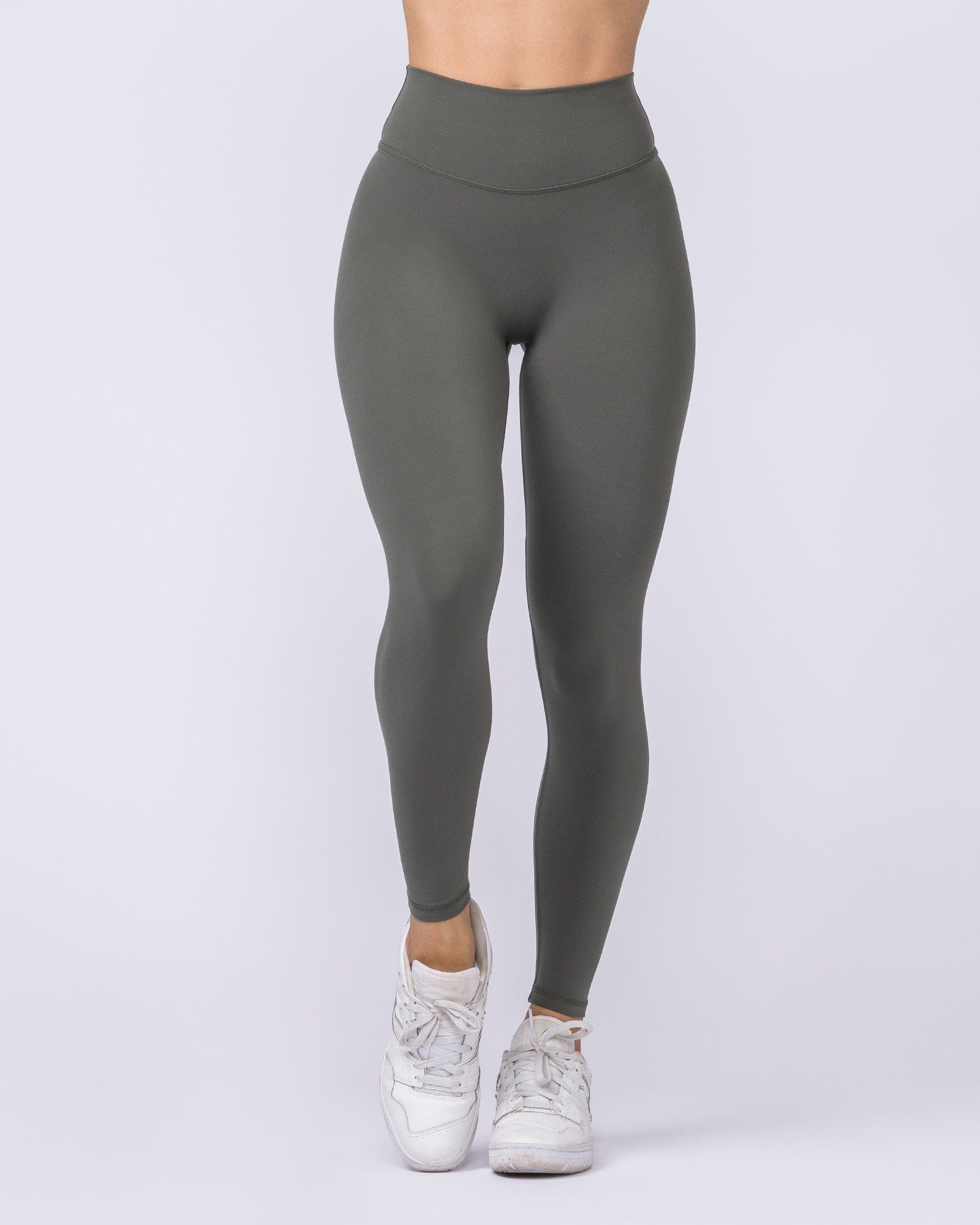 Liberty High Rise Ankle Length Leggings Eucalyptus - Muscle Nation women's leggings, view 3