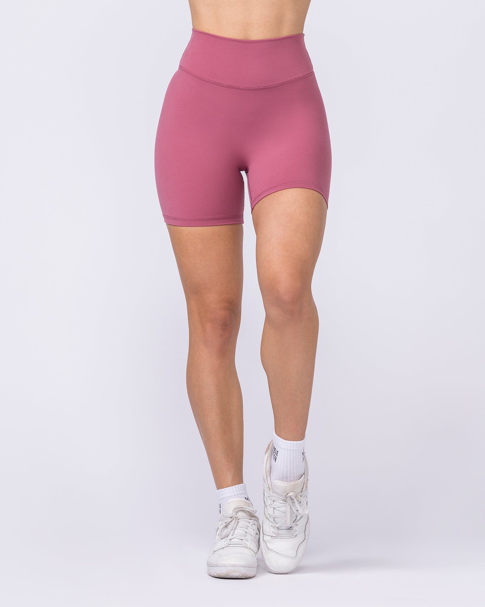 Liberty High Rise Bike Shorts Maple - Muscle Nation women's bike shorts, view 4