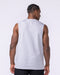 Lifestyle Training Tank Light Grey Marl - Muscle Nation men's muscle tank, view 4