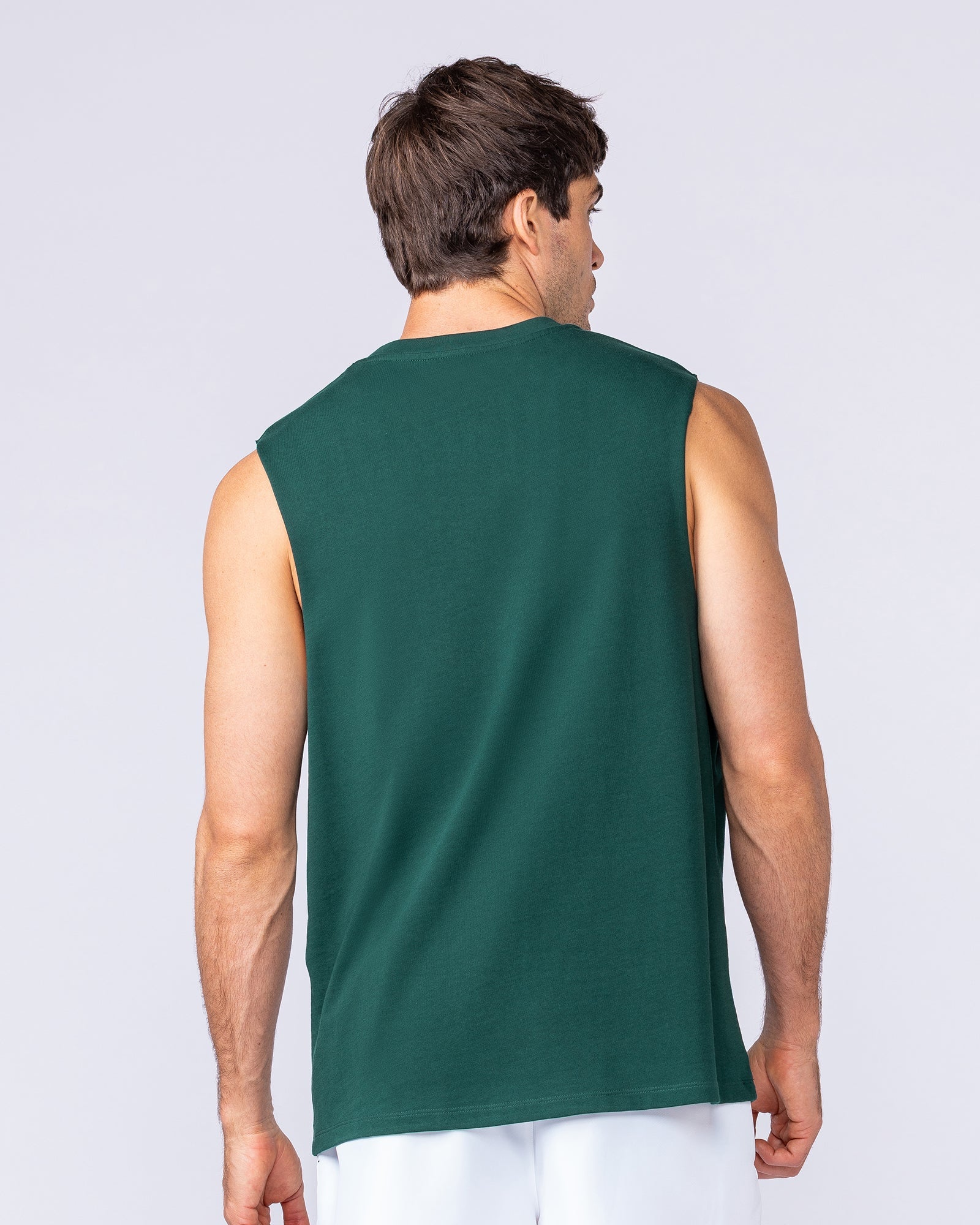 Lifestyle Training Tank Sporting Green - Muscle Nation men's muscle tank, view 2