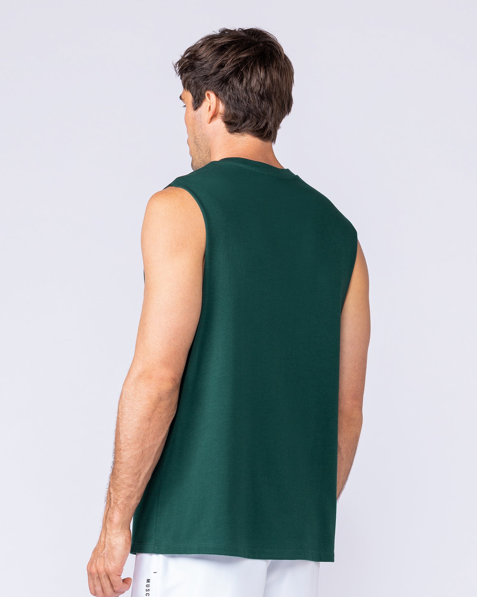 Lifestyle Training Tank Sporting Green - Muscle Nation men's muscle tank, view 4