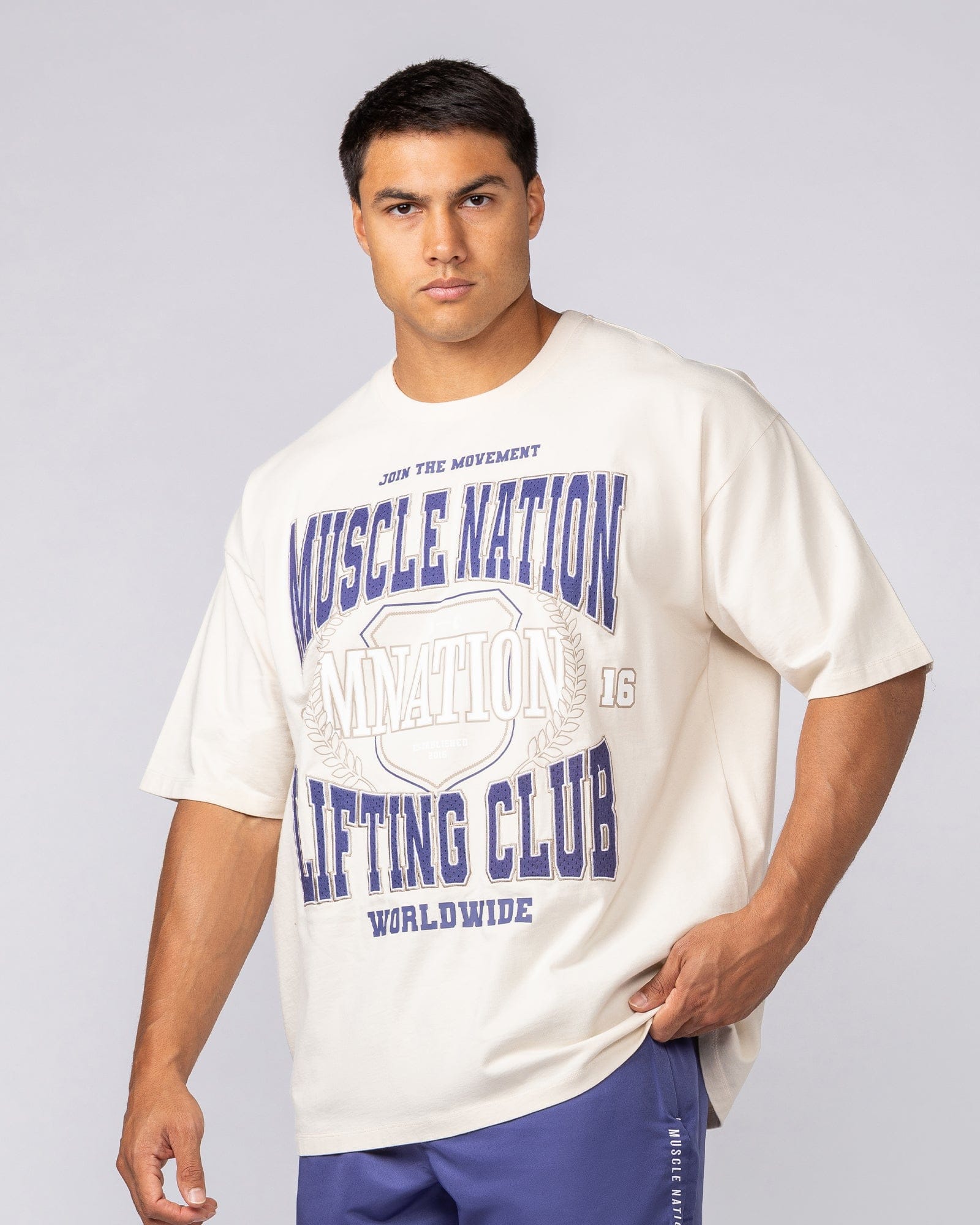 Lifting Club Pump Cover in Dew - Muscle Nation men's gym tee