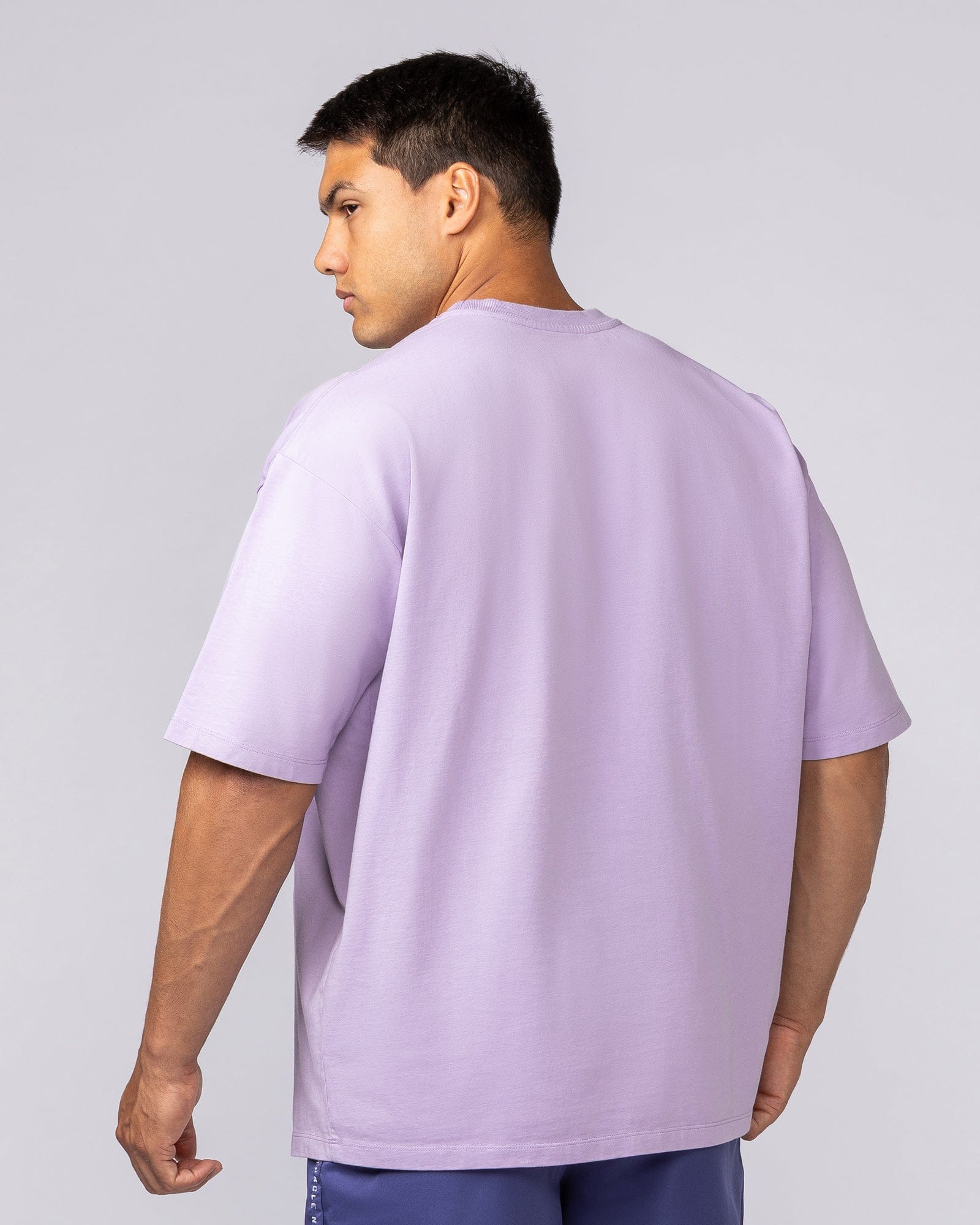 Lifting Club Pump Cover in Lavender - Muscle Nation men's gym tee, view 4