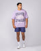 Lifting Club Pump Cover in Lavender - Muscle Nation men's gym tee, view 6