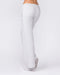 Loopback Straight Leg Trackies Snow Grey Marl - Muscle Nation women's trackpants, view 2