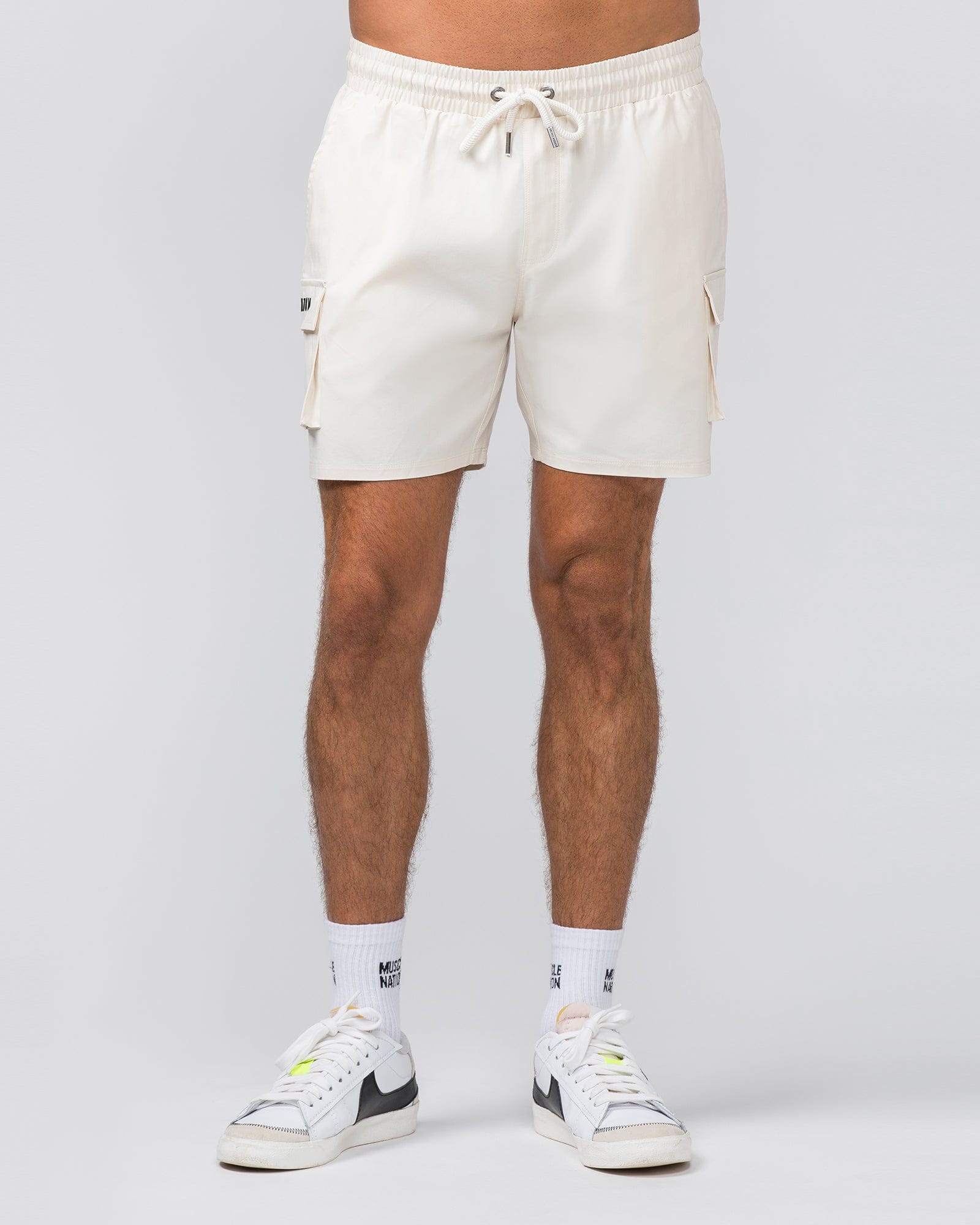 Daily Cargo 5" Shorts Travertine - Muscle Nation men's cargo shorts, view 2
