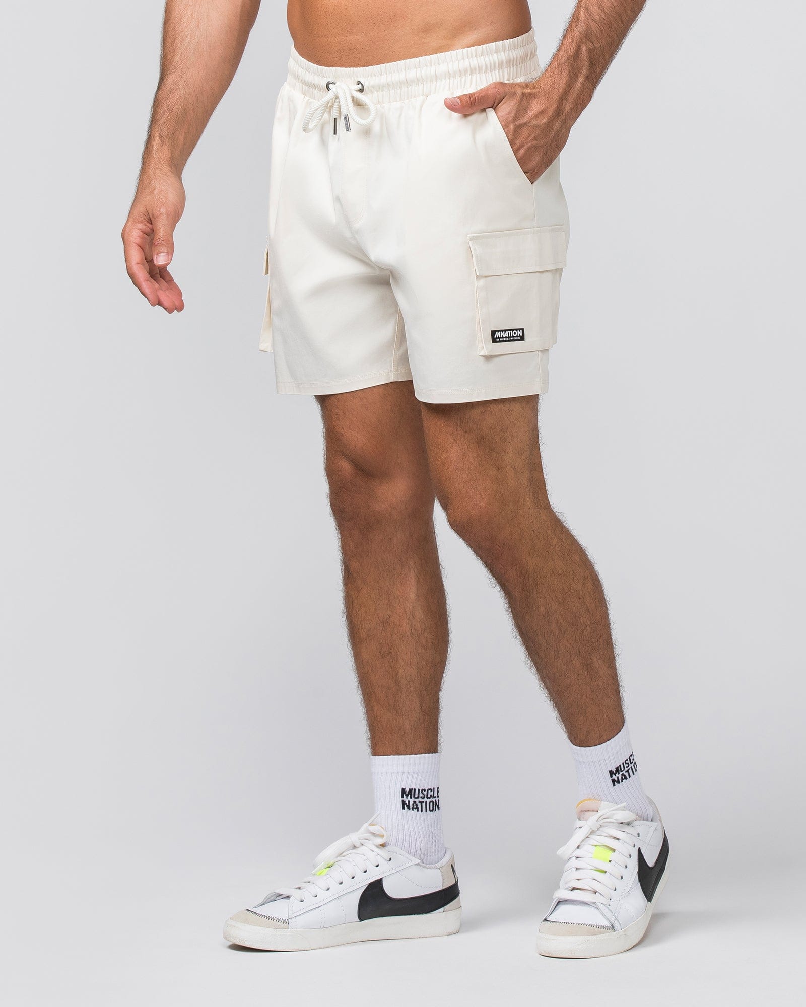 Daily Cargo 5" Shorts Travertine - Muscle Nation men's cargo shorts