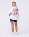 Meowdy Partner Oversized Tee White - Muscle Nation women's gym tee, view 6