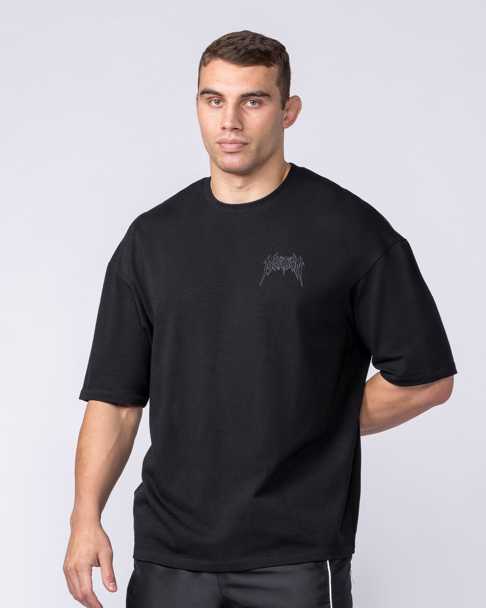 Nightfall Oversized Tee - Black