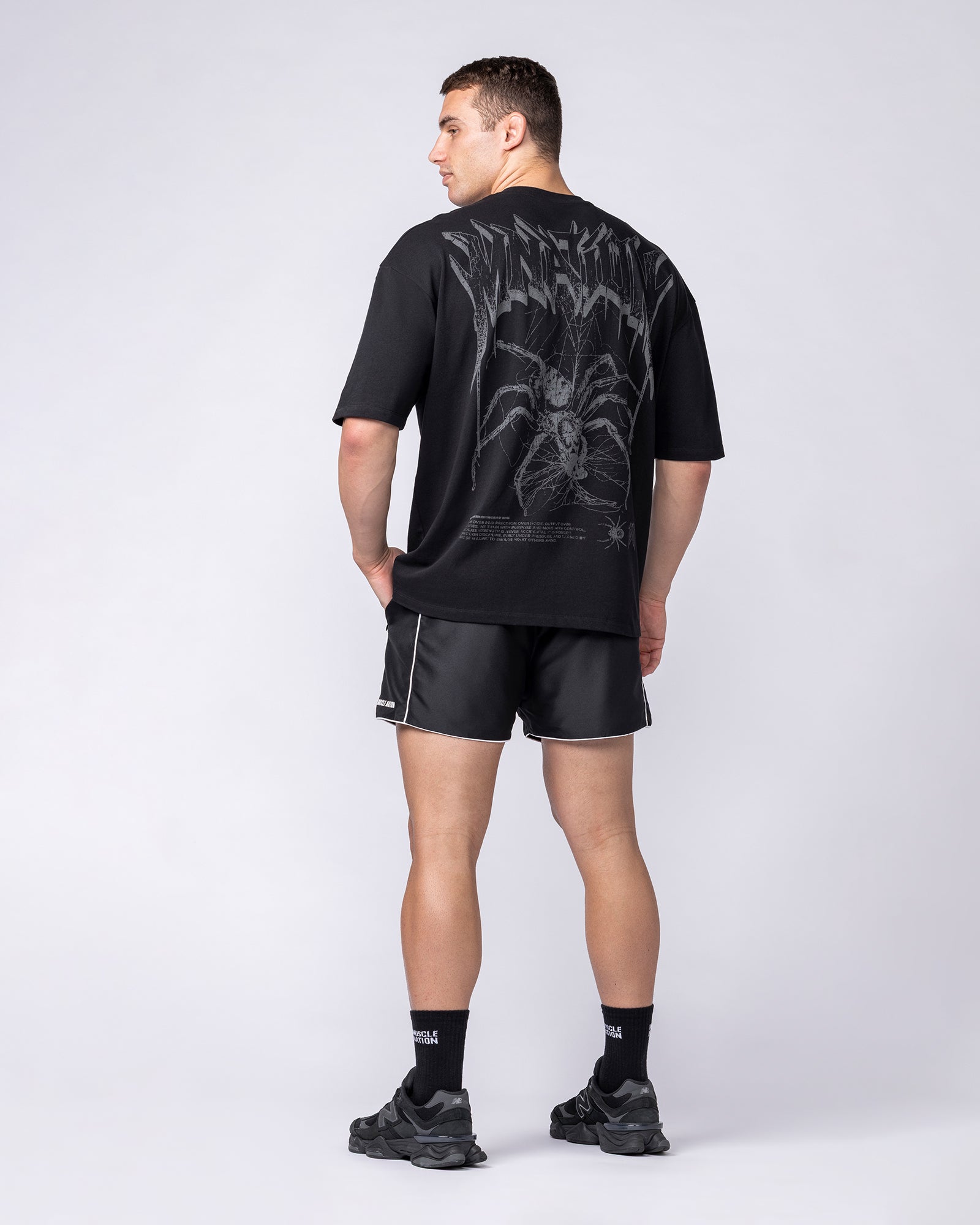 Nightfall Oversized Tee - Black