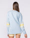 Numero Loopback Oversized Long Sleeve Top Blue Bell - Muscle Nation women's long sleeve tee, view 5