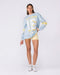 Numero Loopback Oversized Long Sleeve Top Blue Bell - Muscle Nation women's long sleeve tee, view 6