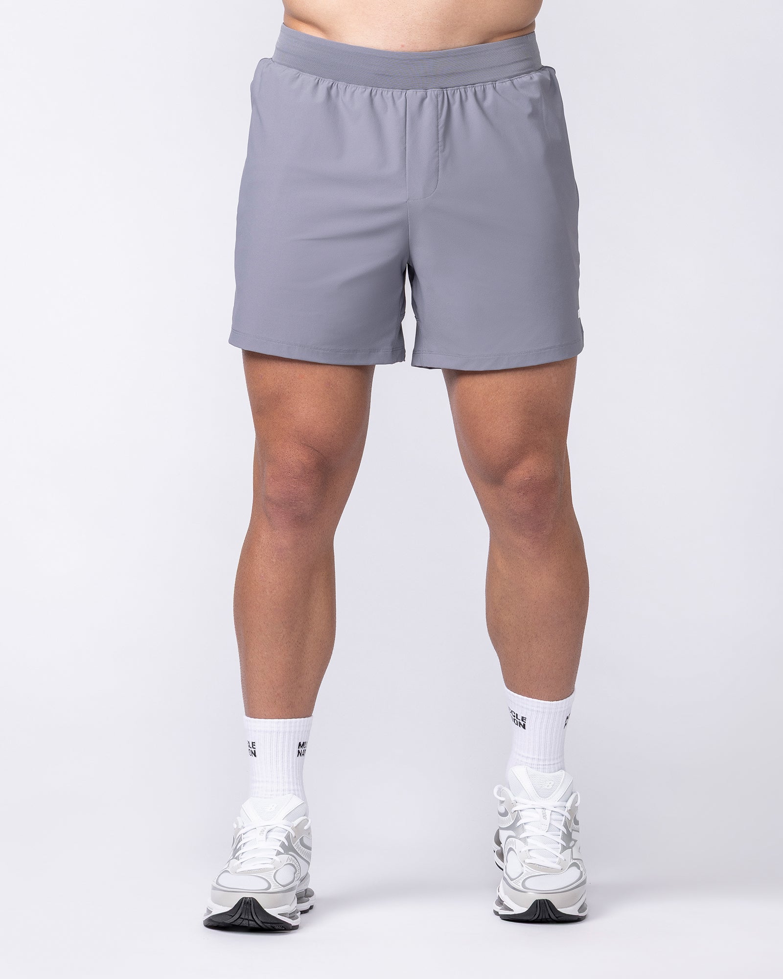 On Repeat Training 5" Shorts - Cement