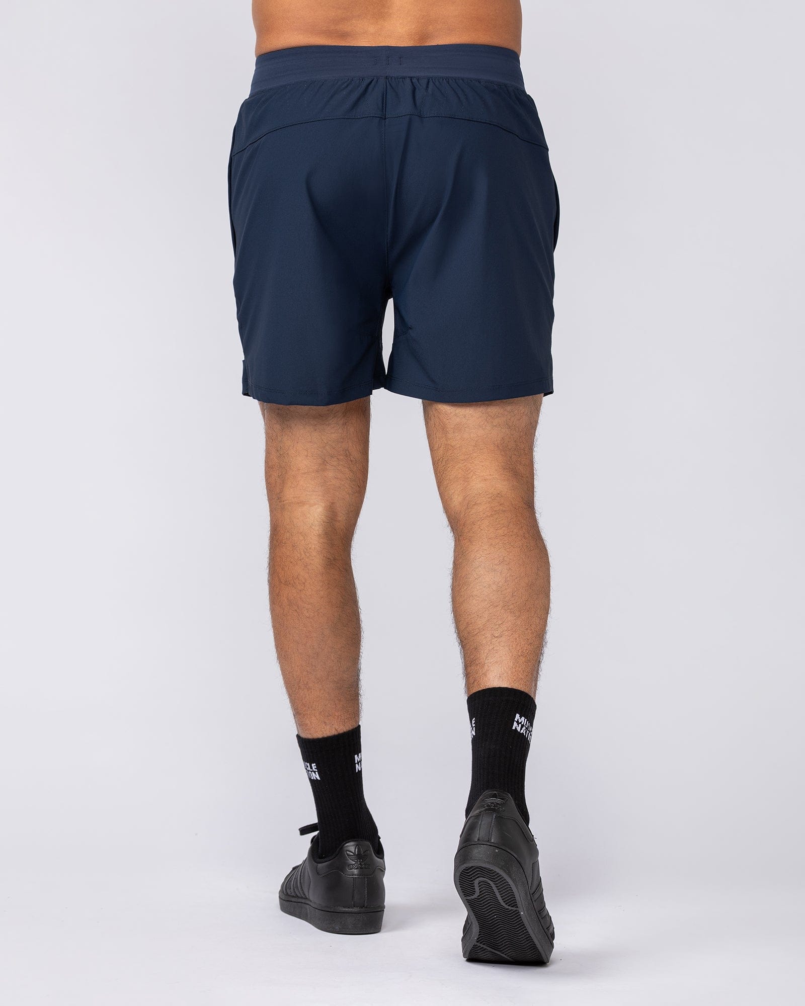 On Repeat Training 5" Shorts Navy - Muscle Nation men's gym shorts, view 5