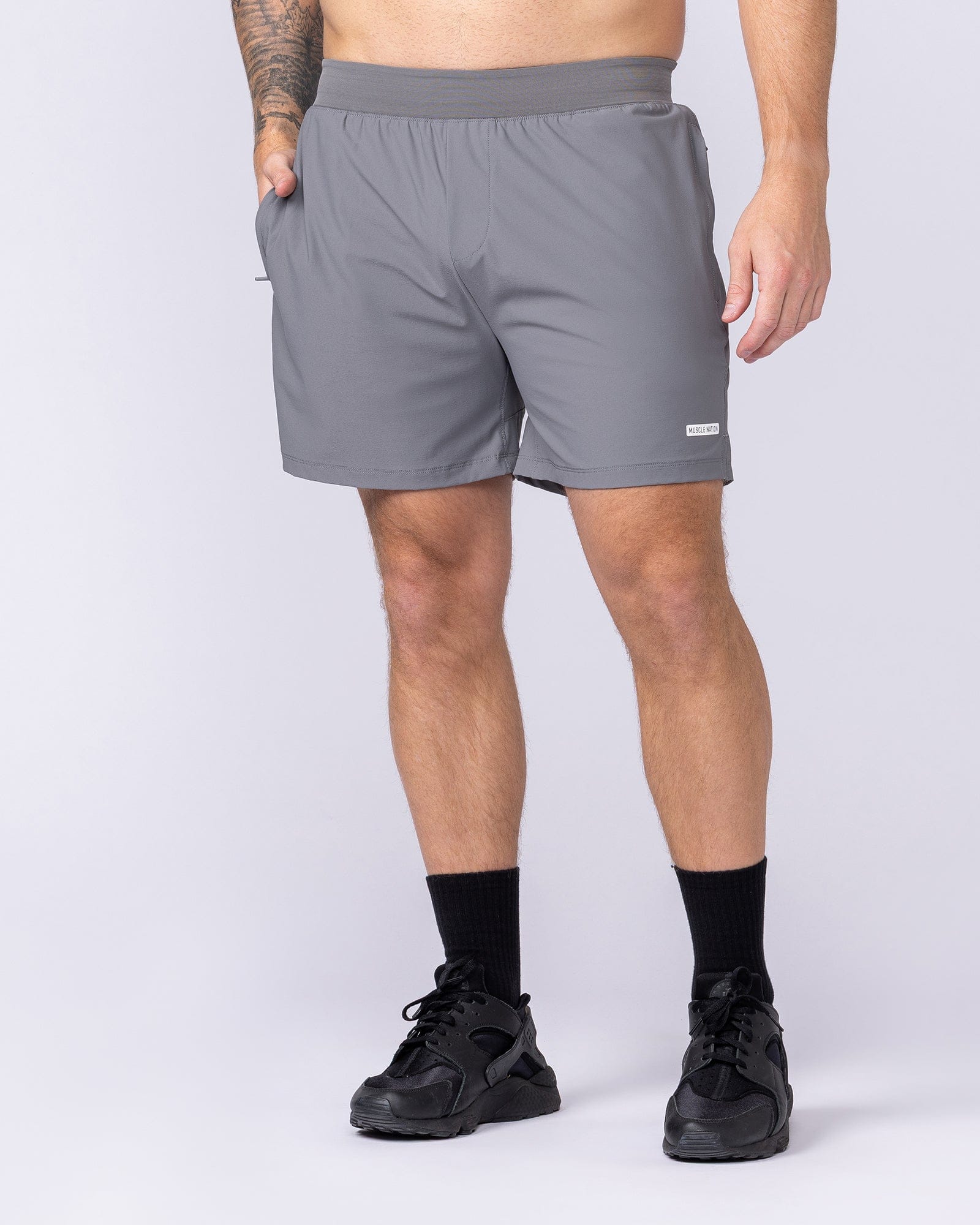 On Repeat Training 5" Shorts Tornado - Muscle Nation men's gym shorts