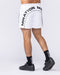 Overdrive 4" Shorts White - Muscle Nation men's gym shorts, view 4
