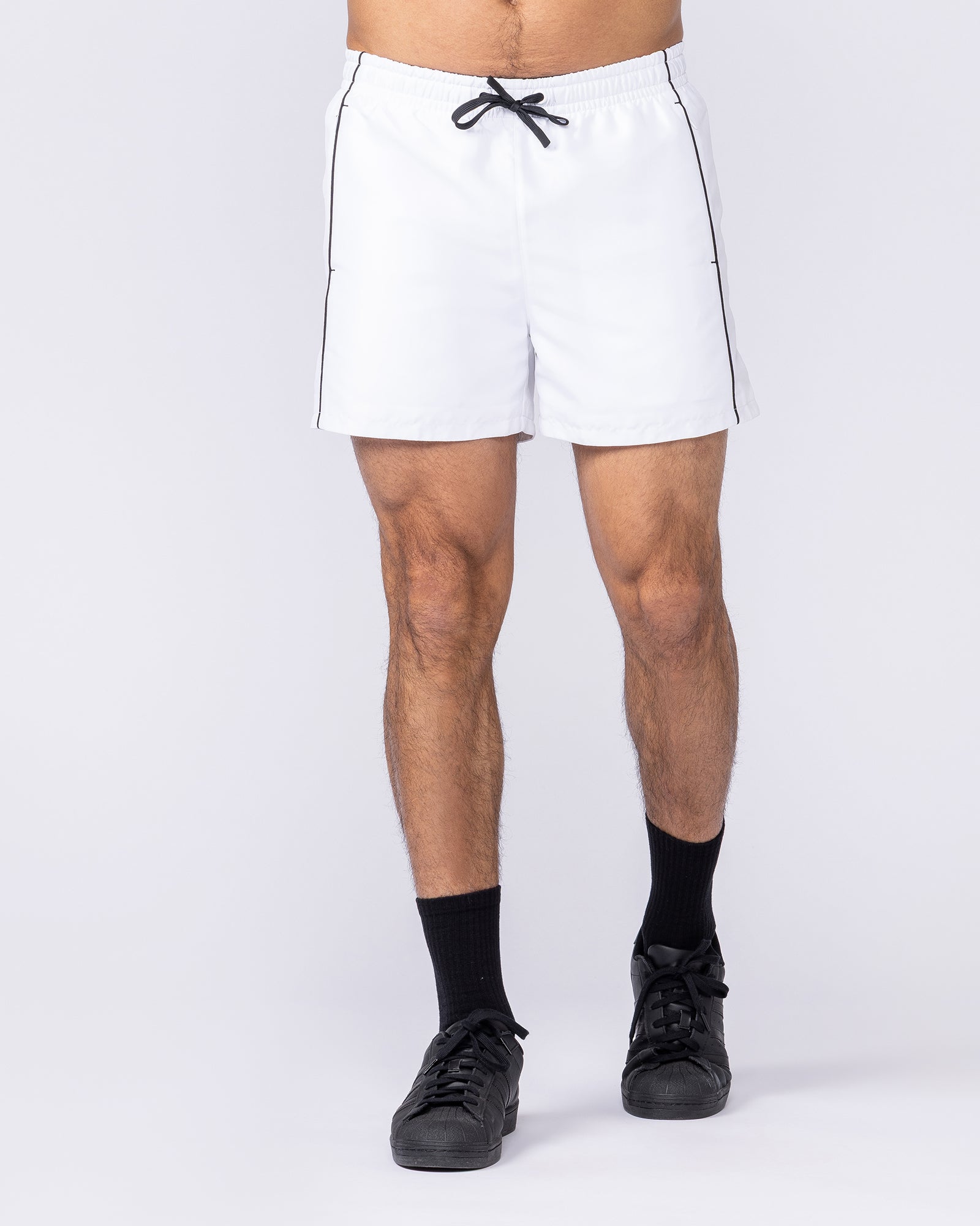 Overdrive 4" Shorts White - Muscle Nation men's gym shorts, view 3