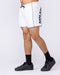 Overdrive 4" Shorts White - Muscle Nation men's gym shorts, view 2