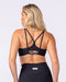 Pace It Rib Bra Black - Muscle Nation women's sports bra, view 4