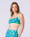 Pace It Rib Bra Malibu Petals - Muscle Nation women's sports bra, view 4