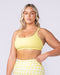 Pace It Rib Bra Sunshine - Muscle Nation women's sports bra, view 3