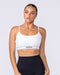 Relay Bra White - Muscle Nation women's sports bra