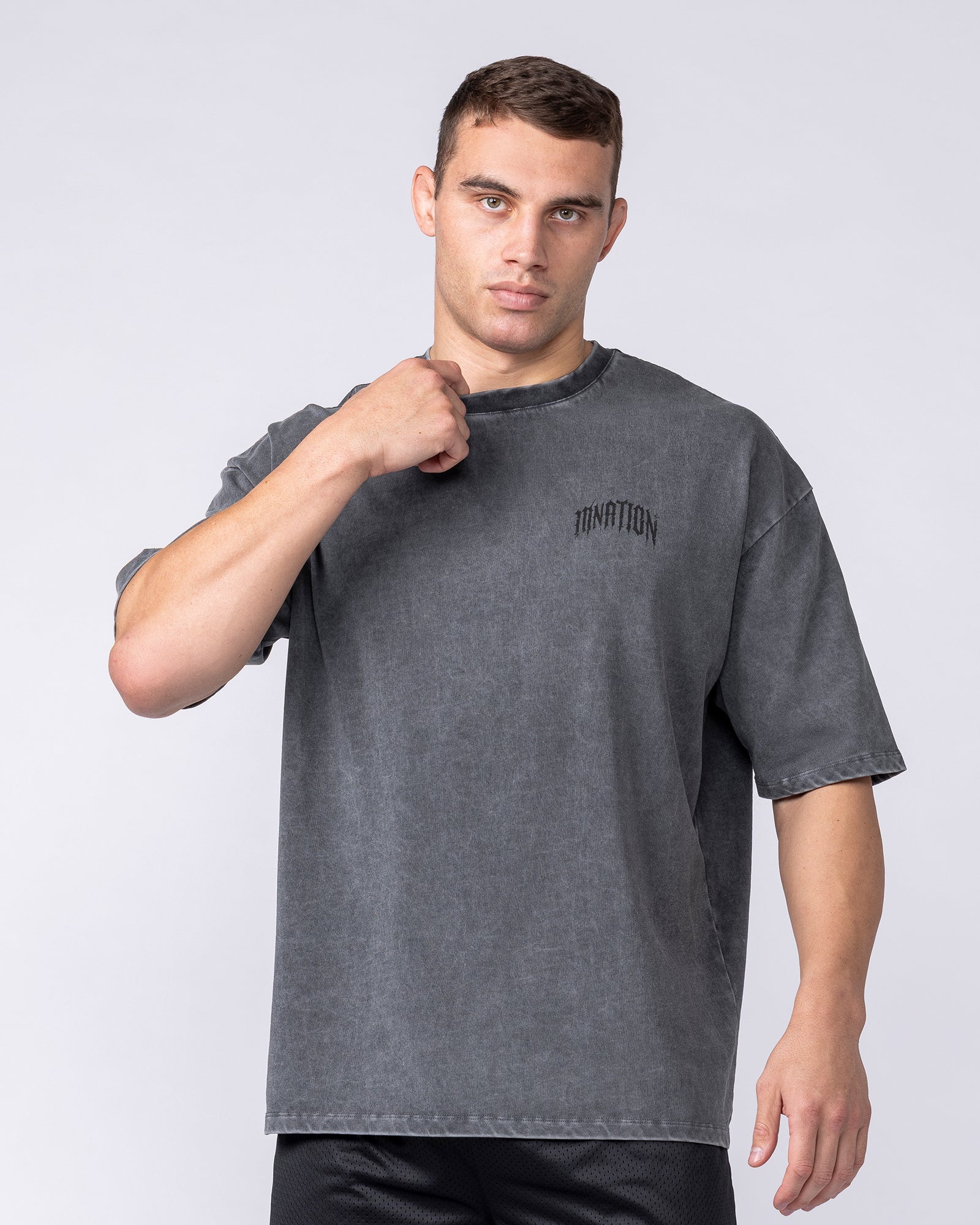 Relic Oversized Tee - Washed Black