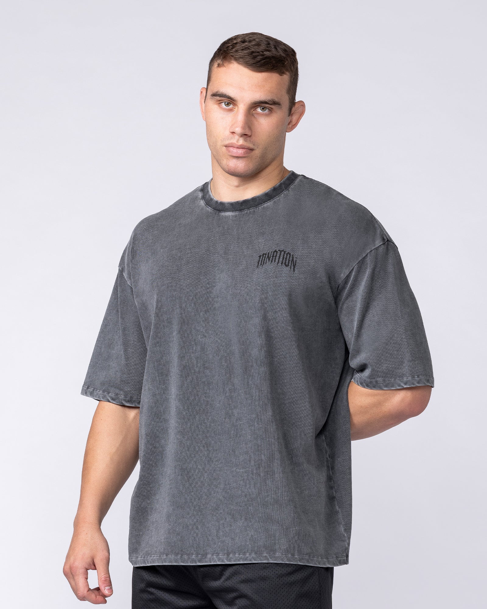 Relic Oversized Tee - Washed Black