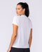 Results Training Tee White - Muscle Nation women's top, view 2