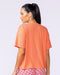 Rib Boxy Training Tee Peachy - Muscle Nation women's top, view 2