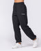 Routine Slouchy Trackies Black - Muscle Nation women's trackpants, view 5