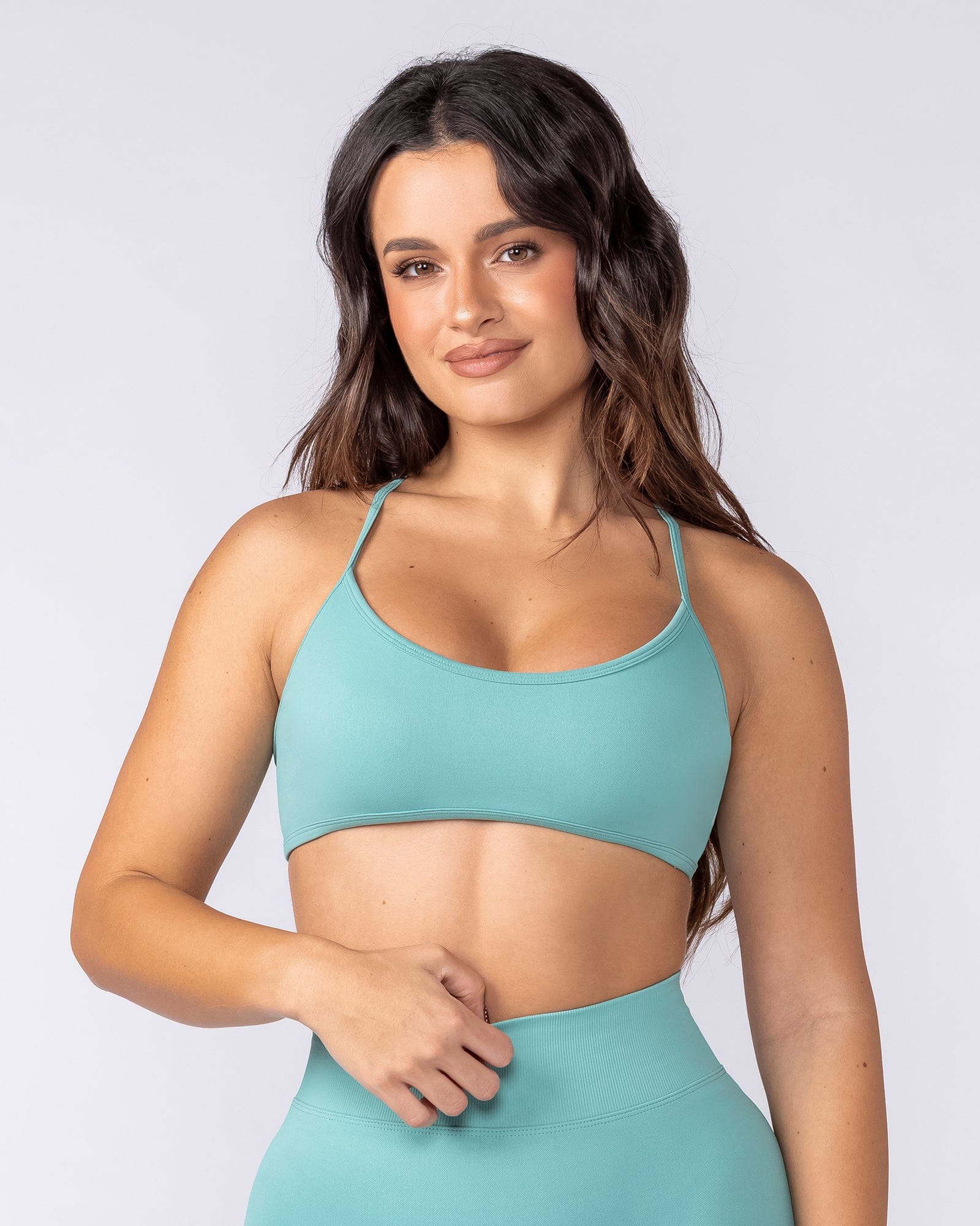 Sculpt Seamless Bralette - Green Coral