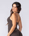 Sculpt Seamless Halter Bra Tank - Cocoa