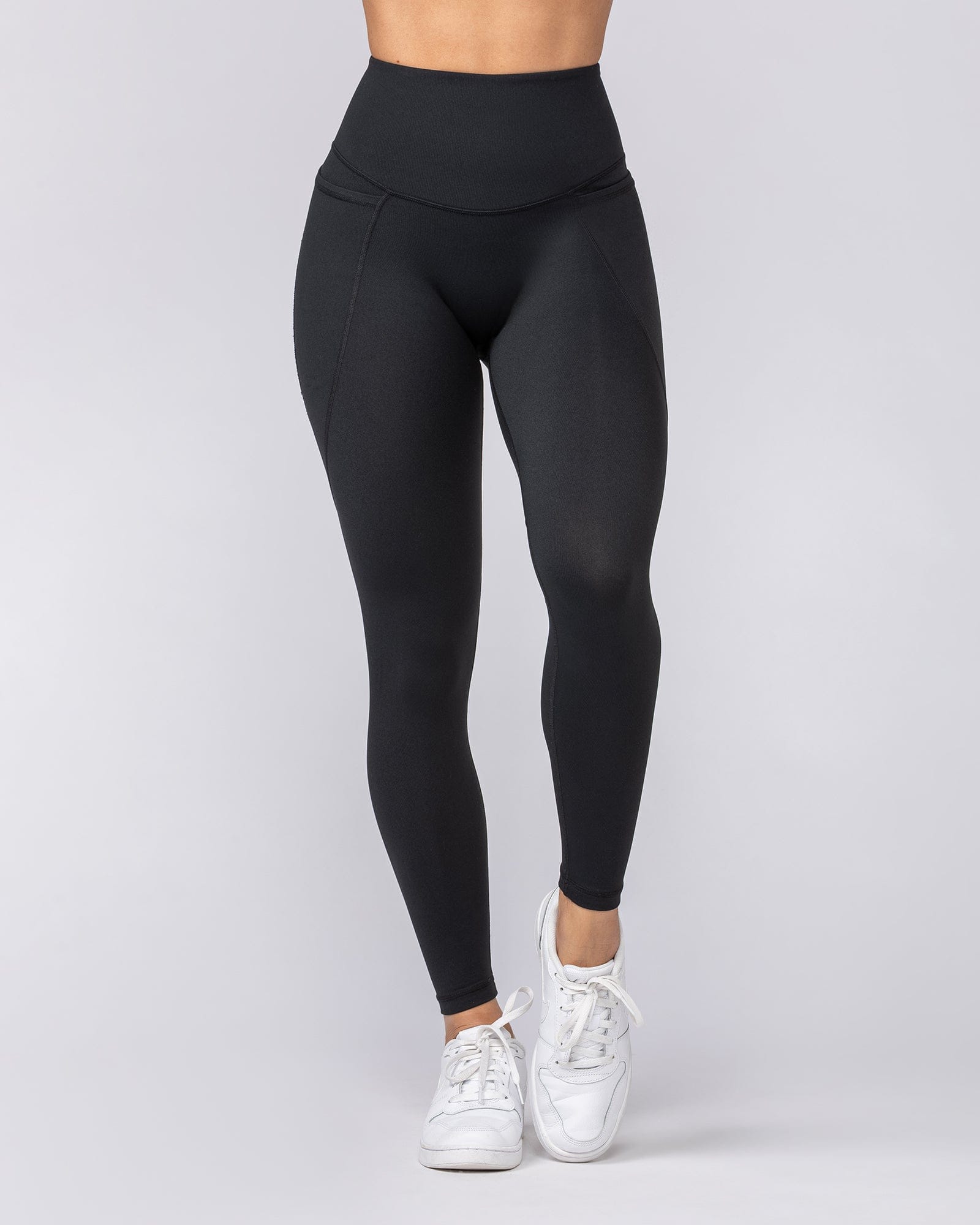 Signature Boost Pocket Ankle Length Leggings Black - Muscle Nation women's leggings, view 2