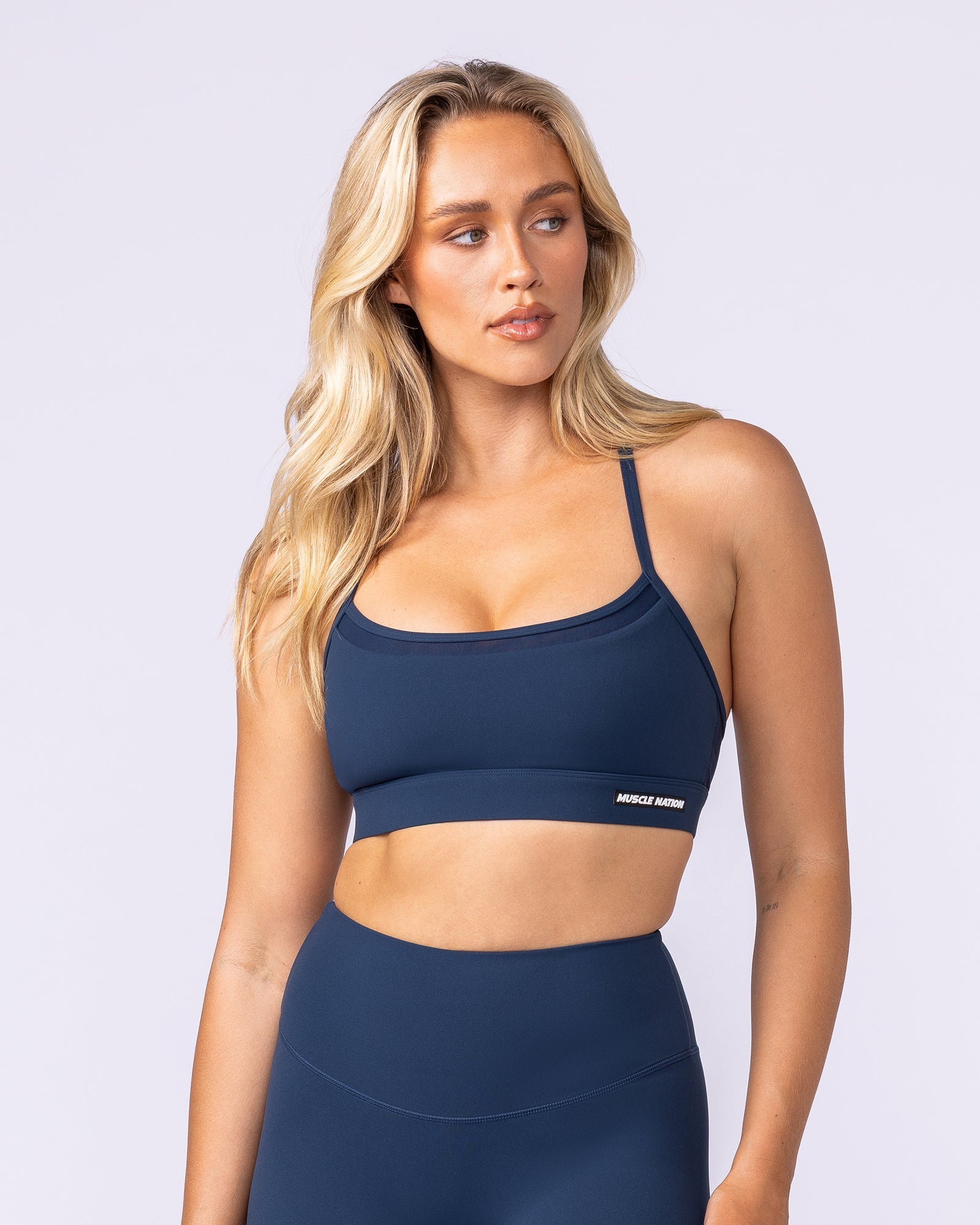 Stadium Bra Navy - Muscle Nation women's sports bra