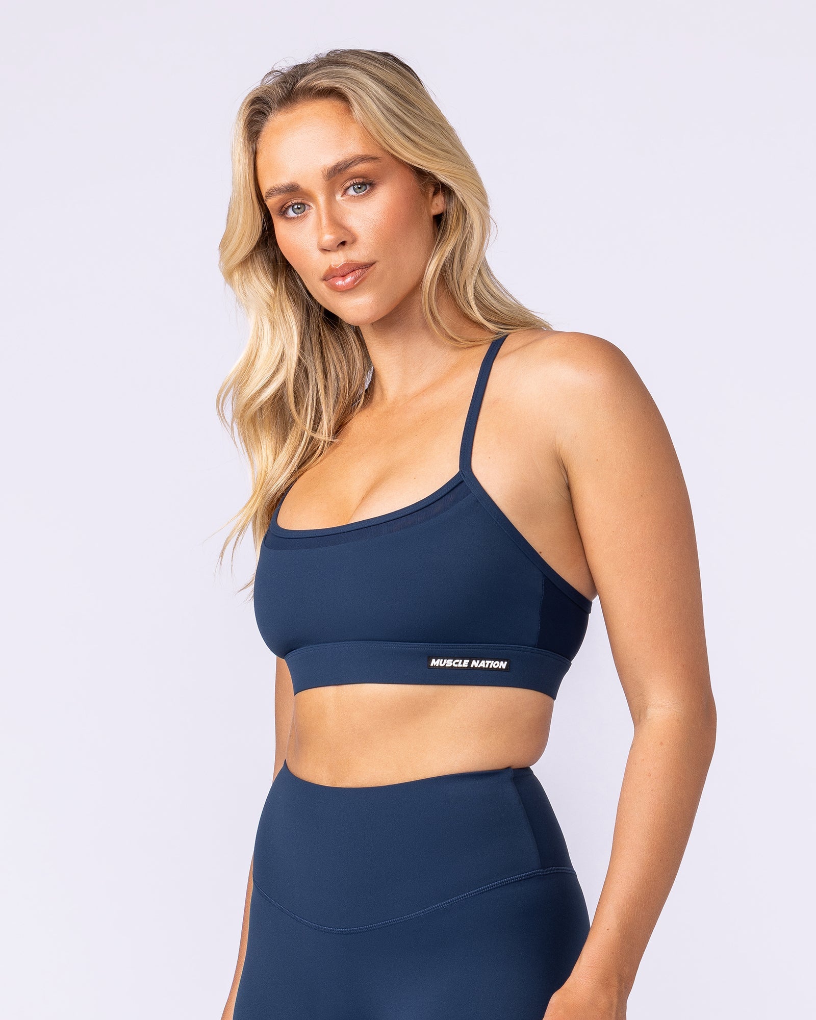 Stadium Bra Navy - Muscle Nation women's sports bra, view 3