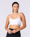 Stadium Bra White - Muscle Nation women's sports bra