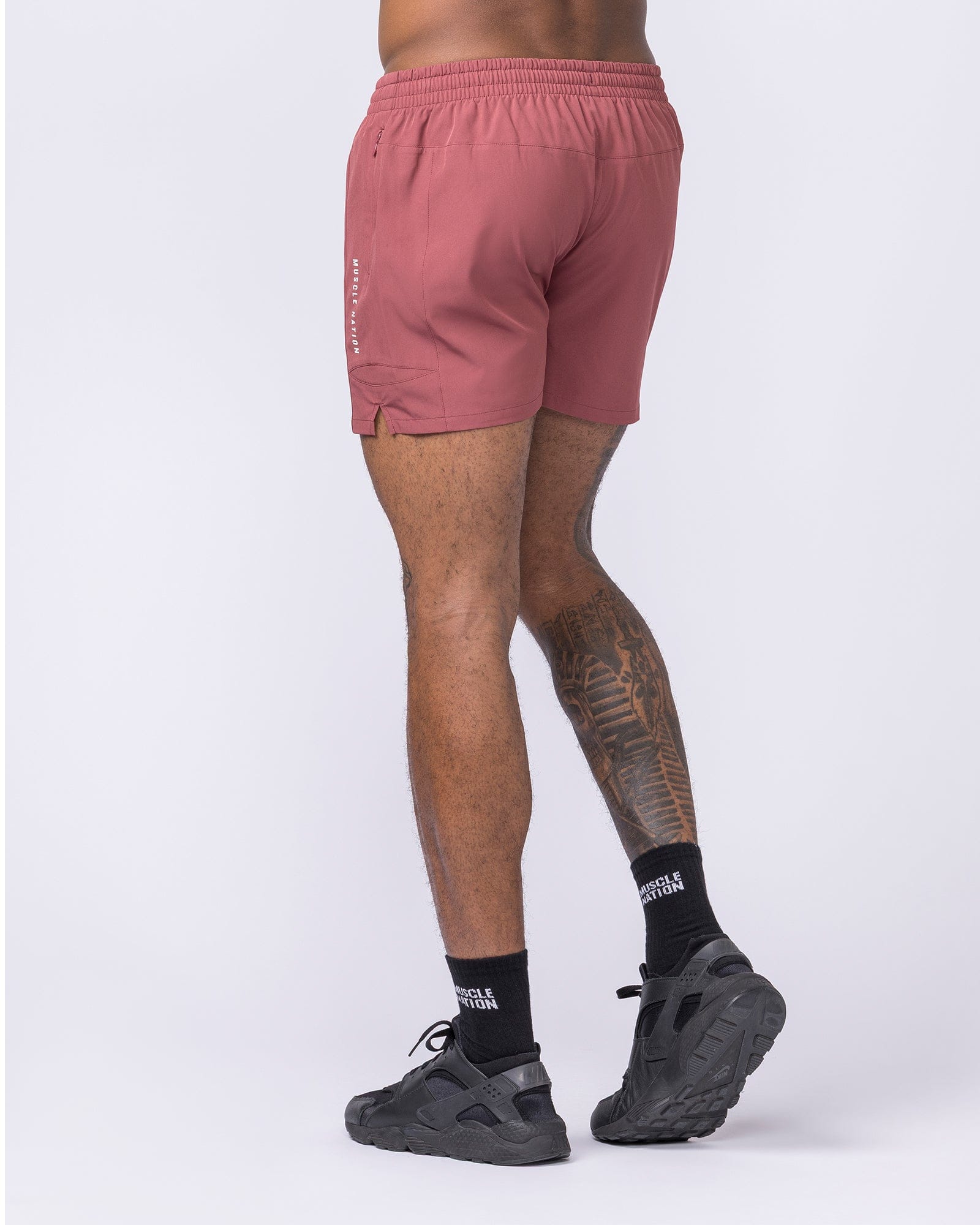 Streamline Training 3" Shorts Rust - Muscle Nation men's gym shorts, view 5