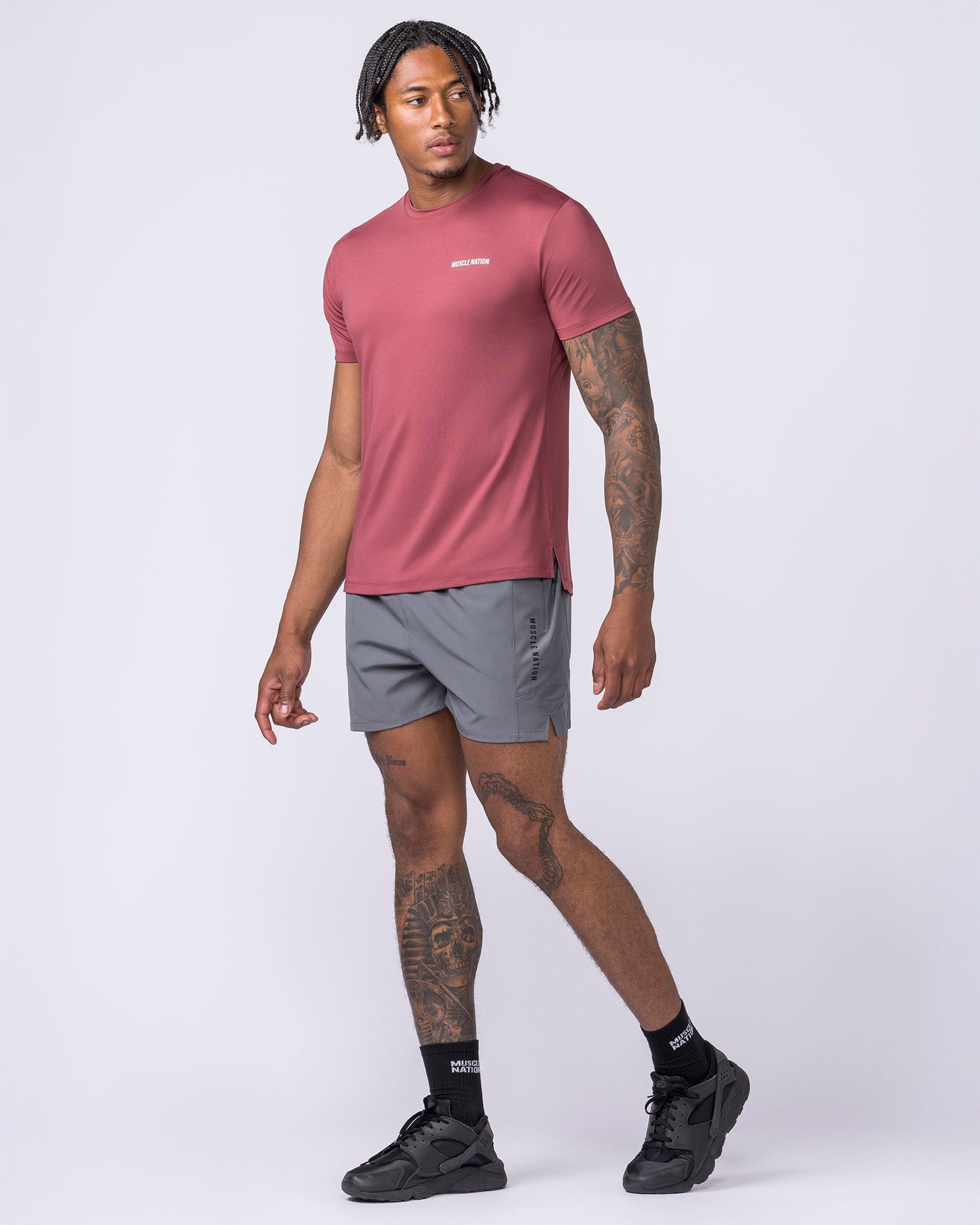 Streamline Training 3" Shorts Tornado - Muscle Nation men's gym shorts, view 5