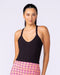 Stunner Rib Bra Tank Black - Muscle Nation women's tank top