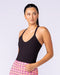 Stunner Rib Bra Tank Black - Muscle Nation women's tank top, view 3