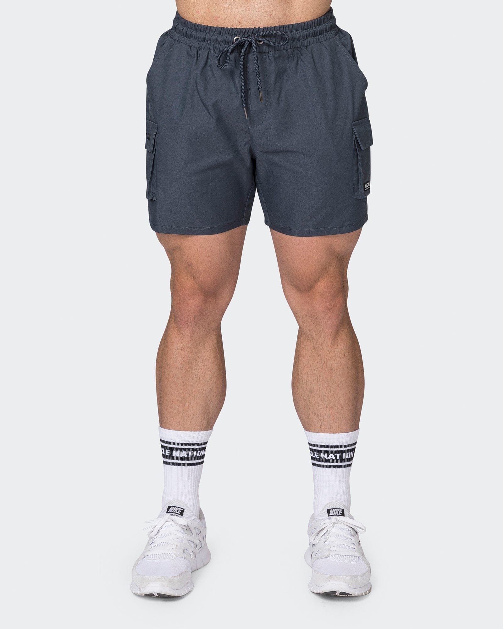 Daily Cargo 5" Shorts Thunder - Muscle Nation men's cargo shorts, view 2