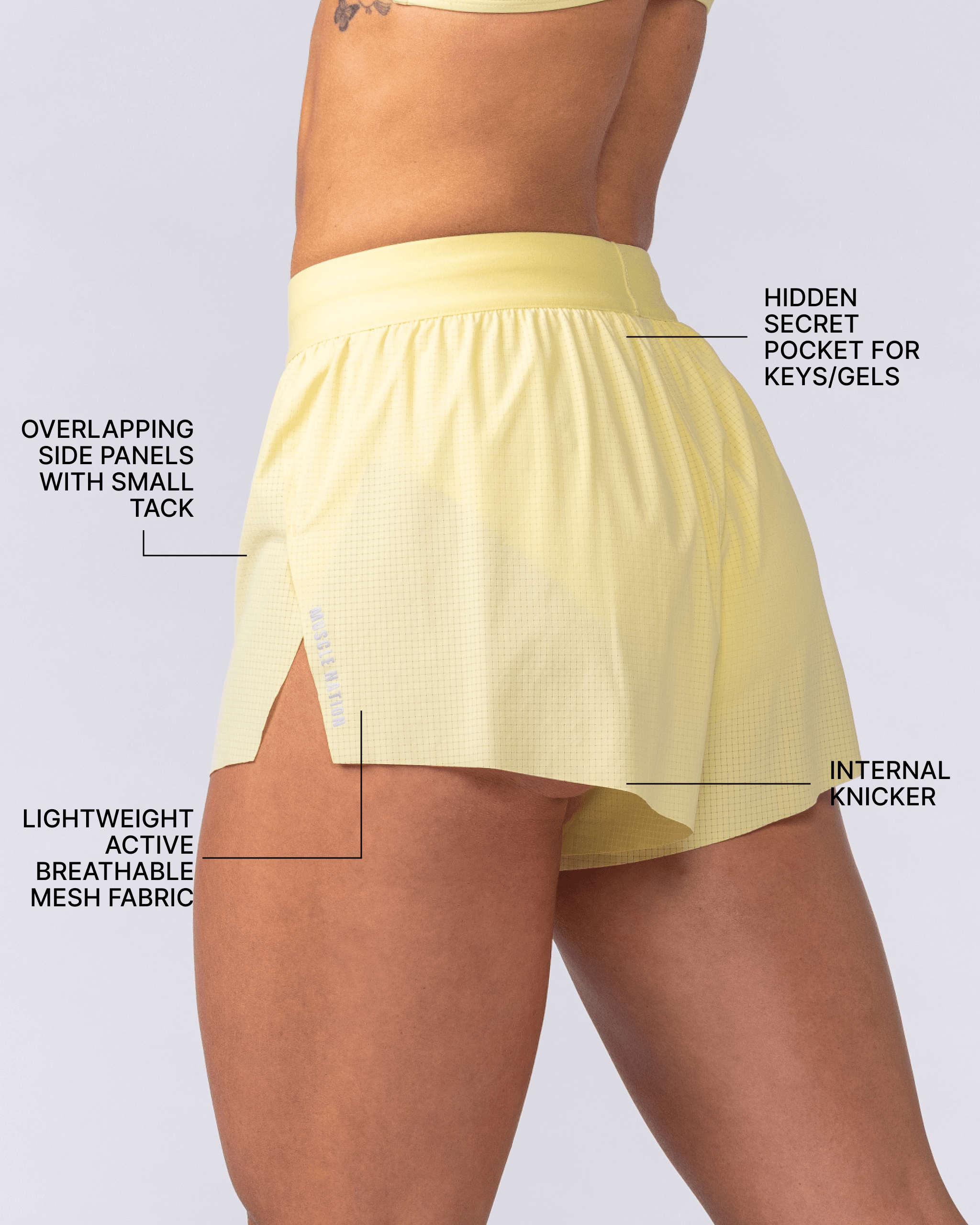Tempo 3" Run Shorts - Zesty Lemon