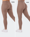 Aura Peachy Invisible Scrunch Ankle Leggings Cookie - Muscle Nation women's leggings, view 3