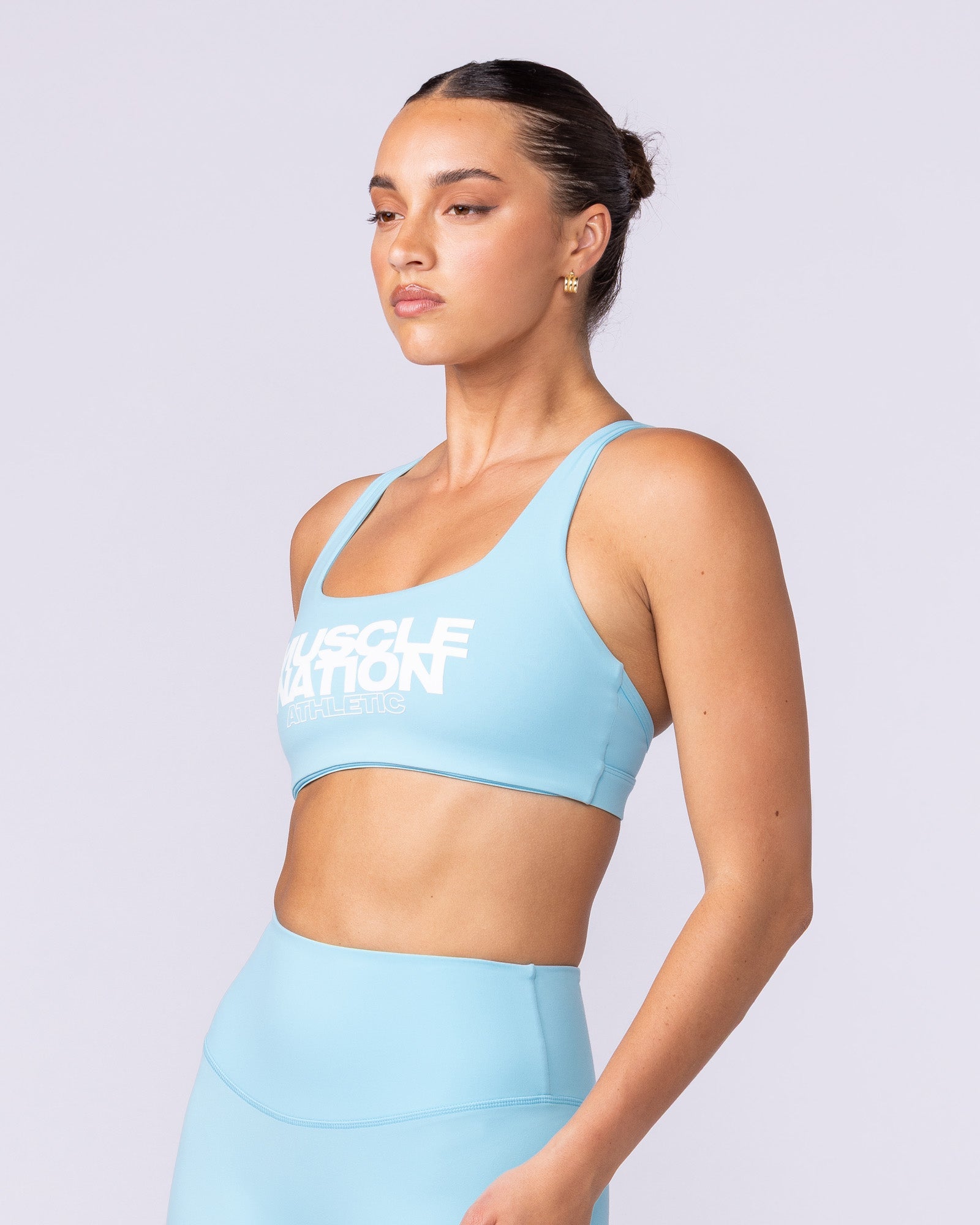 Traction Bra Lagoon - Muscle Nation women's sports bra, view 4