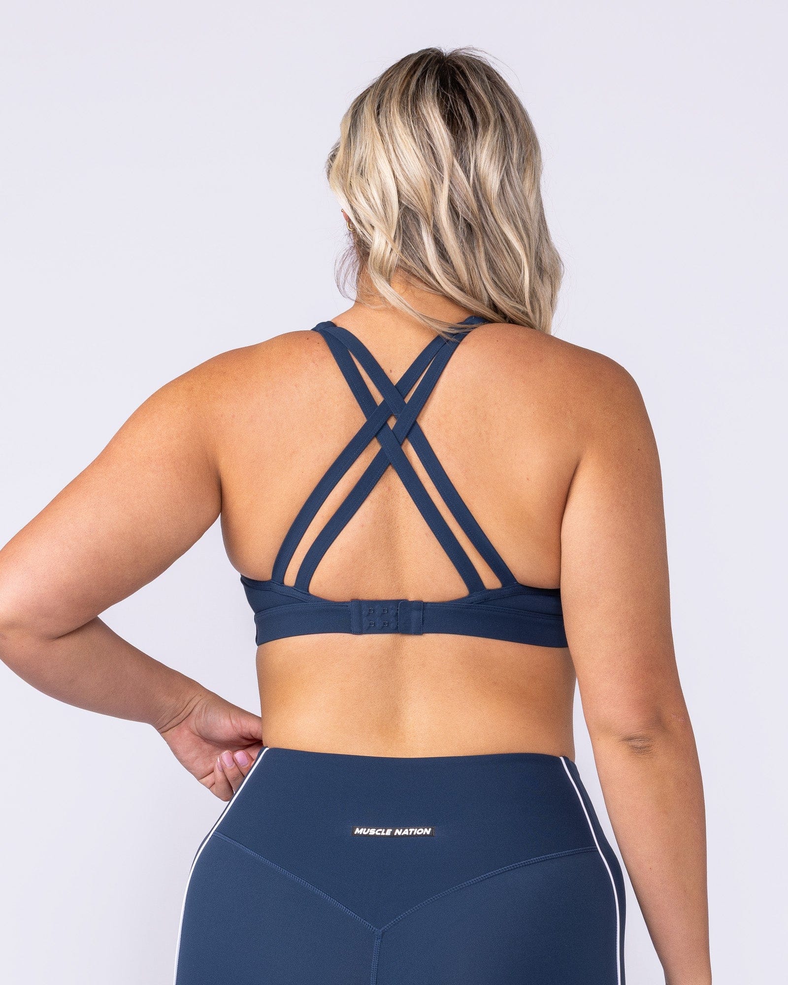 Traction Bra Navy - Muscle Nation women's sports bra, view 5
